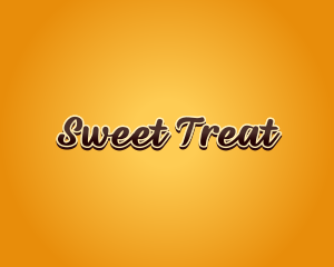 Brown Orange Text logo design