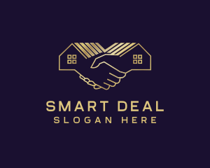 Deal - Real Estate Housing Handshake logo design