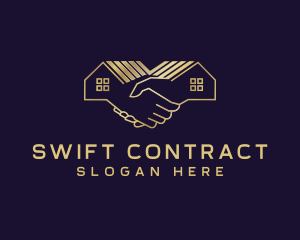 Contract - Real Estate Housing Handshake logo design