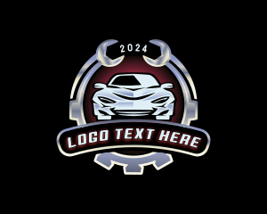 Panel Beater - Car Wrench Mechanic logo design
