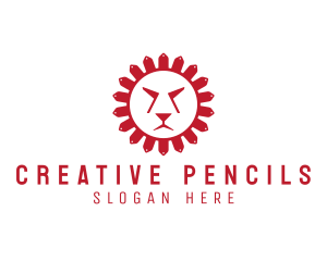 Creative Fierce Sun Lion logo design