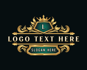 Vintage - Luxury Crown Crest logo design