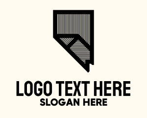State - Nevada Real Estate Stripe logo design