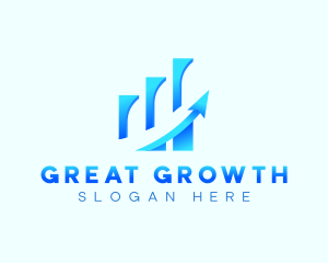 Growth Arrow Report logo design