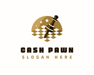 Pawn - Chess Board Tournament logo design