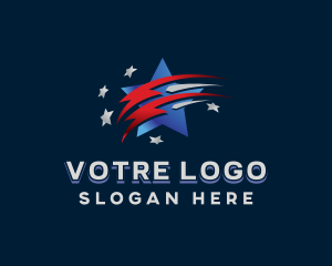 Patriotic American Star Logo