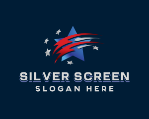Swoosh - Patriotic American Star logo design