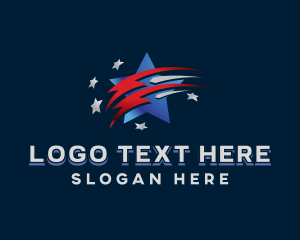 Usa - Patriotic American Star logo design