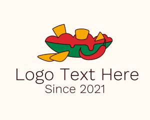 Nachos - Spicy Tortilla Chips logo design