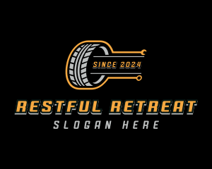 Tires Maintenance Repair  logo design