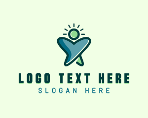 Human - Tooth Dental Human logo design
