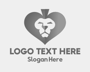 Las Vegas - Spade Lion Head logo design