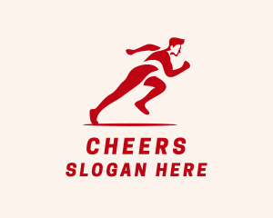 Sprint Runner Athlete  Logo