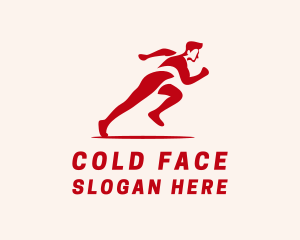 Trail Run - Sprint Runner Athlete logo design