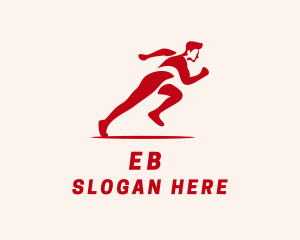 Running - Sprint Runner Athlete logo design