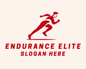 Sprint Runner Athlete  logo design