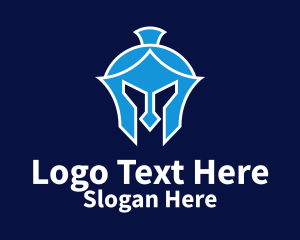 Blue Knight Helmet  Logo