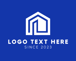 White - Real Estate Property Home logo design