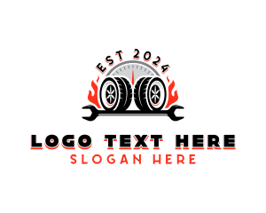 Elastic - Auto Tire Maintenance logo design