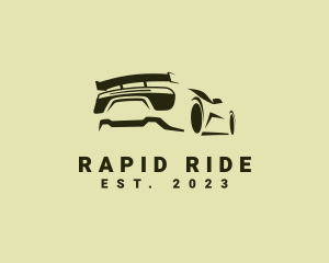  Sports Car Speed Racing logo design