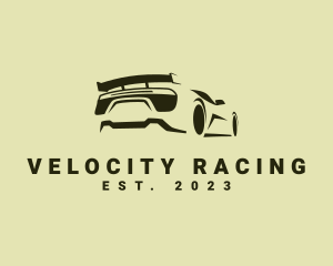  Sports Car Speed Racing logo design