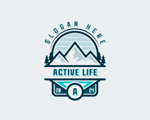 Summit Mountain Hiking logo design