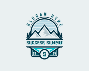 Summit Mountain Hiking logo design