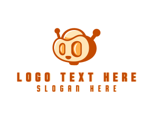 Toy Store - Cute Robot Antenna logo design