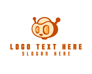 Cute Robot Antenna logo design