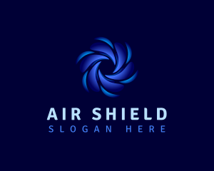 Air Cooling Ventilation logo design