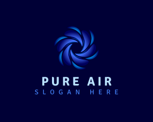 Air Cooling Ventilation logo design