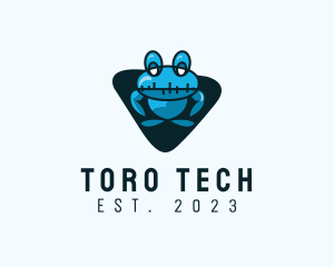 Video Game Tech Frog logo design