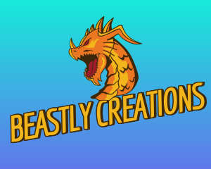 Beast Dragon Gamer logo design