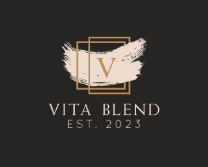 Luxury Paint Letter V logo design