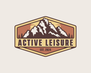 Outdoor Mountain Trekking logo design