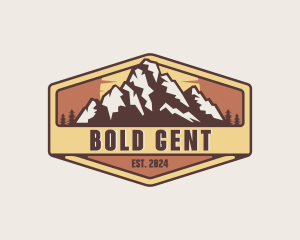 Outdoor Mountain Trekking logo design