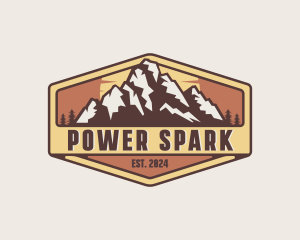 Outdoor Mountain Trekking logo design