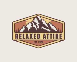 Outdoor Mountain Trekking logo design