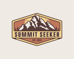 Outdoor Mountain Trekking logo design