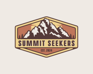 Mountaineering - Outdoor Mountain Trekking logo design