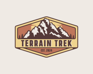 Outdoor Mountain Trekking logo design