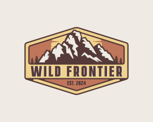 Outdoor Mountain Trekking logo design