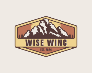 Outdoor Mountain Trekking logo design