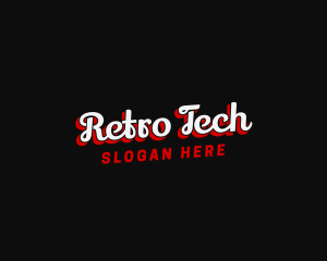 Retro Funky Business logo design