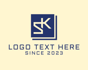 Monogram - Publishing Modern Book logo design