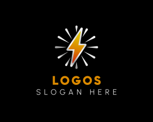 Volt - Lightning Sunburst Energy logo design