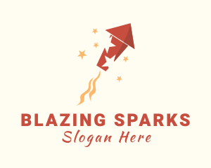 Pyrotechnics - Star Rocket Fireworks logo design