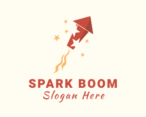 Firecracker - Star Rocket Fireworks logo design