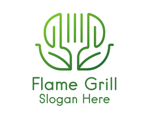 Healthy Vegetarian Restaurant Logo