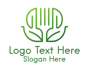 Healthy Vegetarian Restaurant Logo